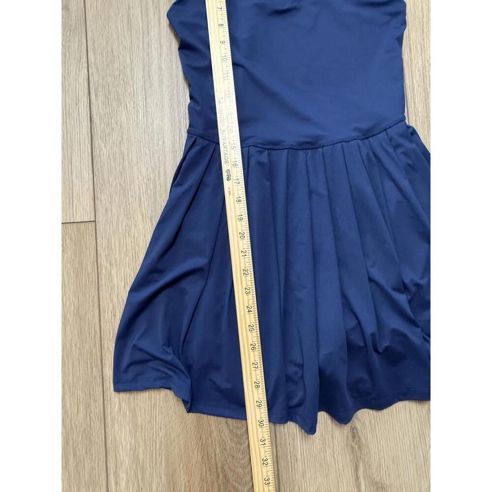 Ocean Drive One Piece Swimsuit Medium Navy Blue Fit & Flare Summer Casual - Picture 9 of 12